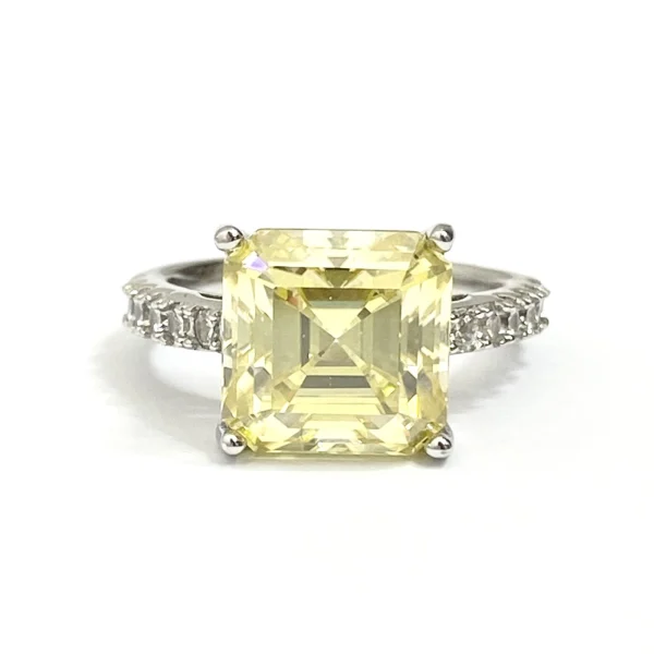 INEL SOLITAIRE YELLOW ASSCHER